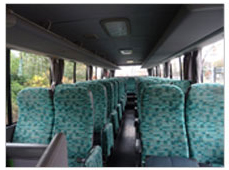マイクロバス　車内写真