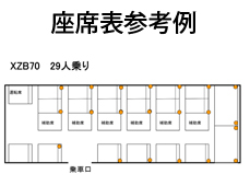 マイクロバス　座席表